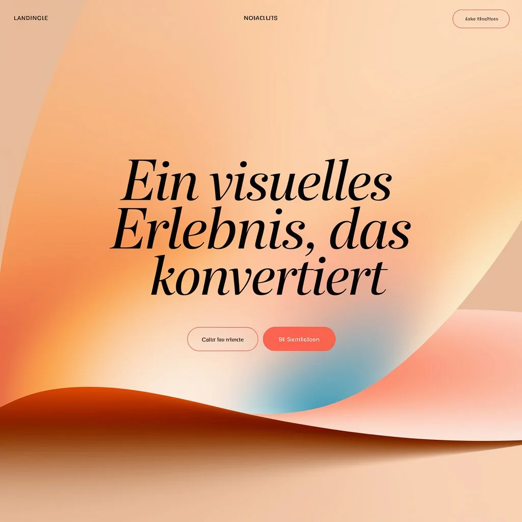 Conversion-orientiertes Landing Page Design mit Klarheit, Farbpsychologie und responsive Umsetzung